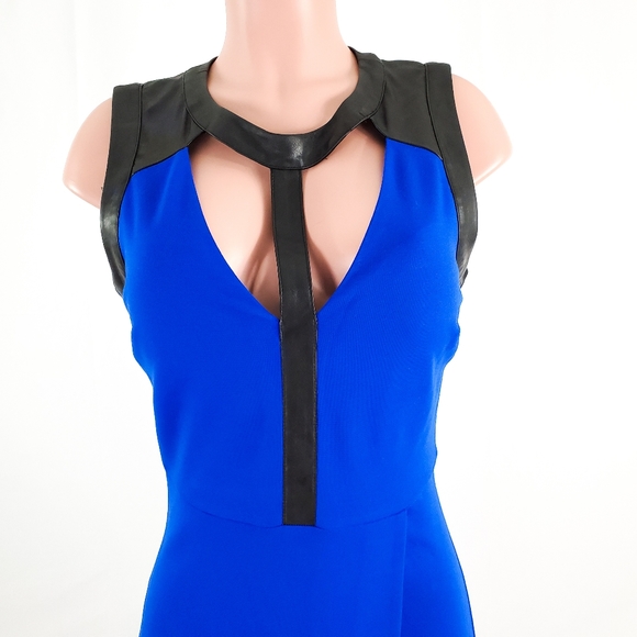 XOXO Royal Blue Cut Out Sheath Midi Dress - Picture 7 of 11